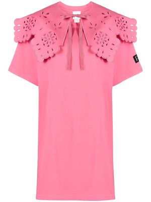 Patou Detachable collar T-shirt dress - Pink