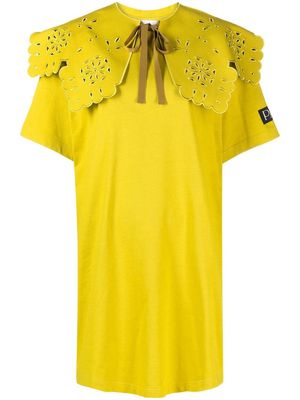 Patou detachable collar T-shirt dress - Yellow