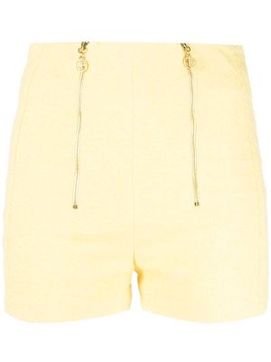 Patou double zip fastening tailored shorts - Yellow