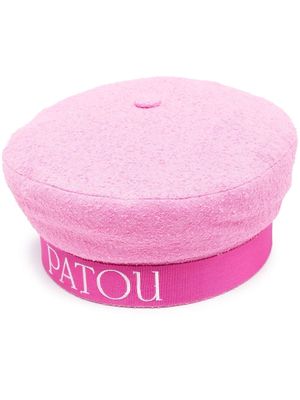 Patou embroidered-logo sailor hat - Pink