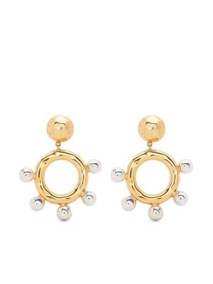 Patou faux-pearl embellished drop earrings - Gold