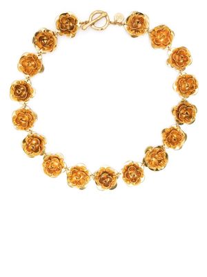 Patou flower charm bracelet - Gold