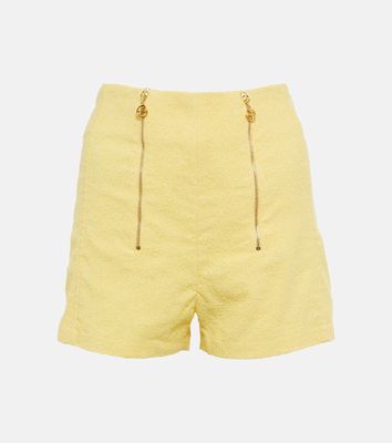 Patou High-rise tweed shorts