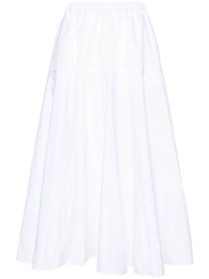 Patou high-waist faille maxi skirt - White