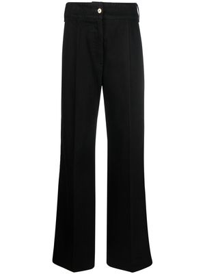 Patou high-waist wide-leg trousers - Black