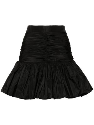 Patou high-waisted ruffled miniskirt - Black