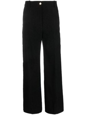 Patou Iconic Long wide-leg trousers - Black