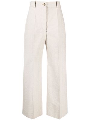 Patou Iconic monogram-pattern trousers - Neutrals