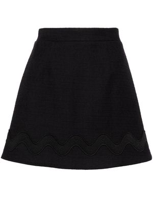 Patou Iconic tweed miniskirt - Black