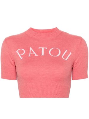 Patou intarsia-knit top - Pink