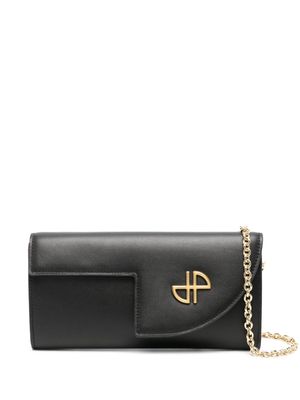 Patou JP leather clutch - Black