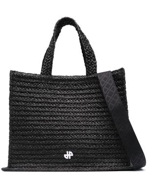 Patou JP logo-appliqué tote bag - Black