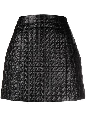 Patou JP-quilted A-line miniskirt - Black