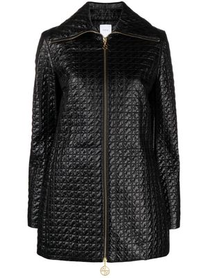 Patou JP-quilted zip-front jacket - Black