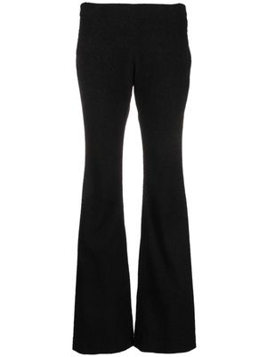 Patou knitted flared trousers - Black