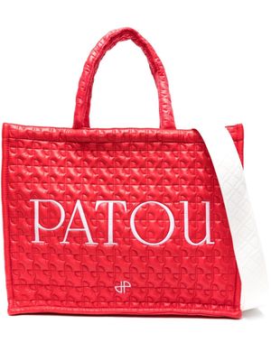 Patou large Patou quilted tote bag - Red