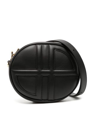 Patou Le JP leather crossbody bag - Black