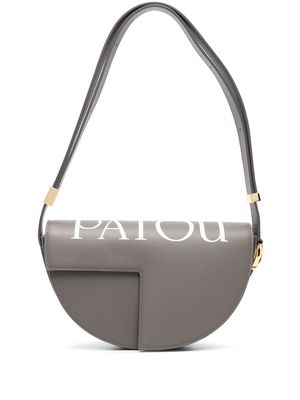 Patou Le Patou logo-print shoulder bag - Grey