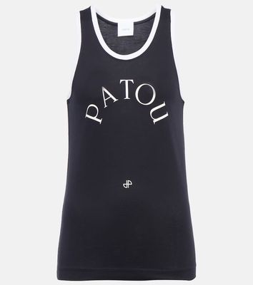 Patou Logo cotton tank top