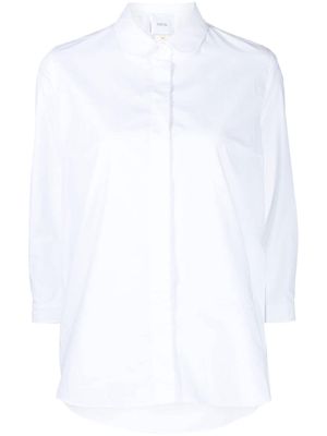 Patou logo-embroidered cotton shirt - White