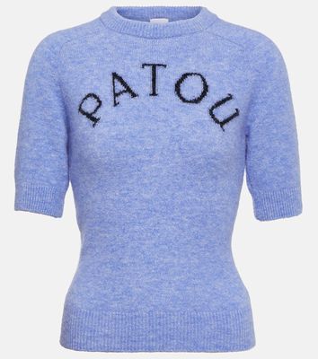 Patou Logo jacquard alpaca-blend sweater