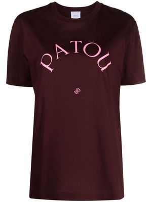 Patou logo-print cotton T-shirt - Red