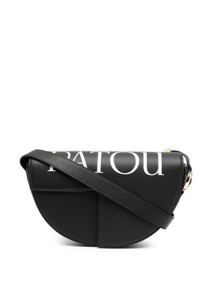 Patou logo-print leather bag - Black