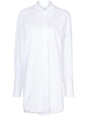 Patou mini cotton shirt-dress - White