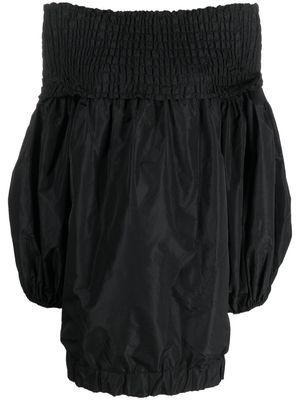 Patou off-shoulder puff-sleeve dress - Black