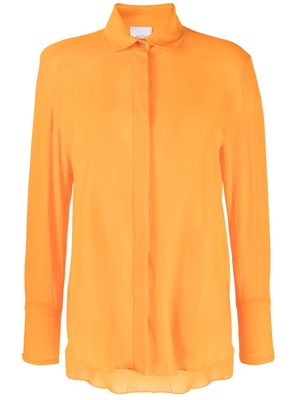 Patou Painter textured cotton shirt - Orange