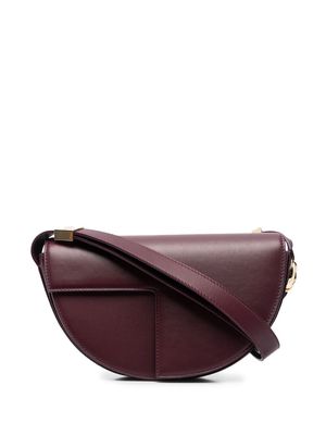 Patou panelled calf-leather shoulder bag - Purple