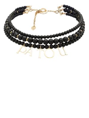 Patou Patou beaded necklace - Black