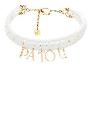 Patou Patou pearl beaded necklace - White