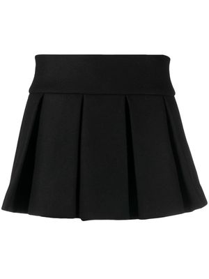 Patou pleated A-line skirt - Black