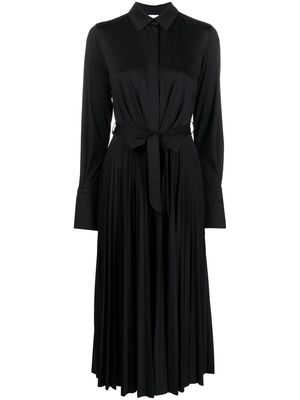 Patou pleated-skirt maxi dress - Black