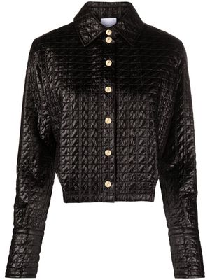 Patou quilted cropped bomber jacket - Black