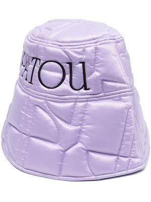 Patou quilted-finish bucket hat - Purple