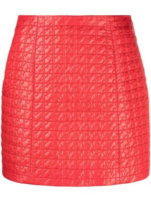 Patou quilted shell miniskirt - Red