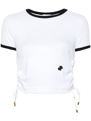 Patou ribbed-knit cotton T-shirt - White