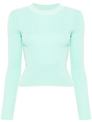 Patou ribbed-knit jumper - Blue