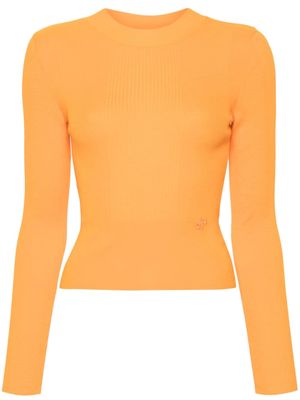 Patou ribbed-knit jumper - Orange