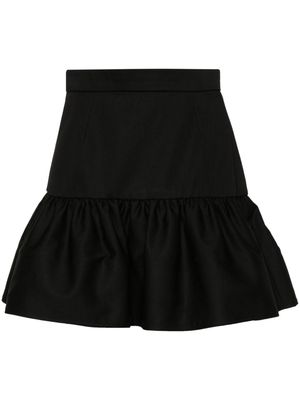 Patou ruffle mini skirt - Black