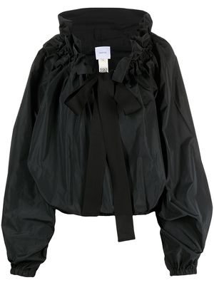 Patou ruffle-trimmed blouse - Black