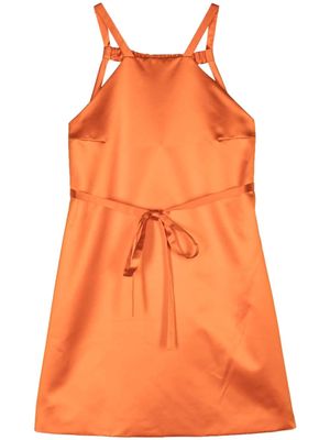 Patou satin mini dress - Orange