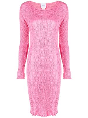 Patou smocked organic cotton dress - Pink