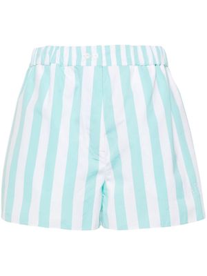 Patou striped cotton shorts - Green