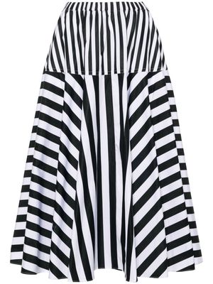 Patou striped maxi skirt - Black