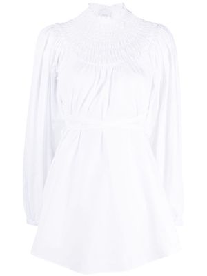 Patou tie-waist organic cotton blouse - White