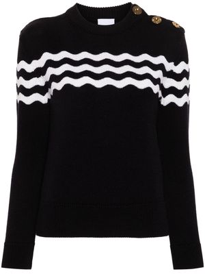 Patou Wave knitted jumper - Blue