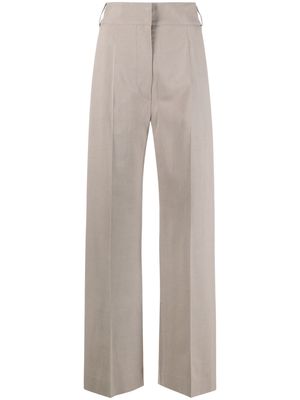 Patou wide-leg high-waisted trousers - Grey
